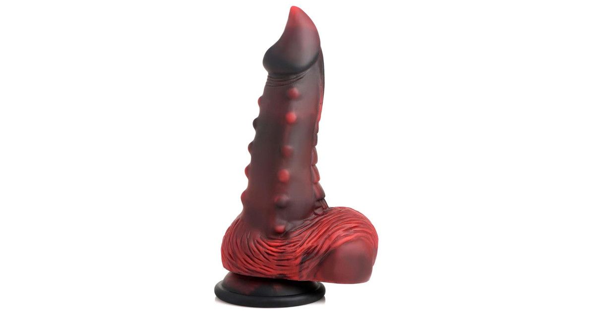 K B Lava Demon Thick Nubbed Silicone Dildo Dildo Mshop Dk