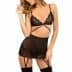 Garter Chemise and G-string Set Strappy