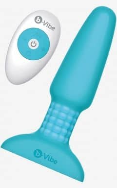 Buttplug og analt sexlegetøj B-Vibe Rimming Plug Blue