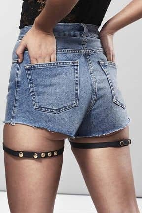 Rollespil Bijoux Indiscrets Maze Shorts Garter Black