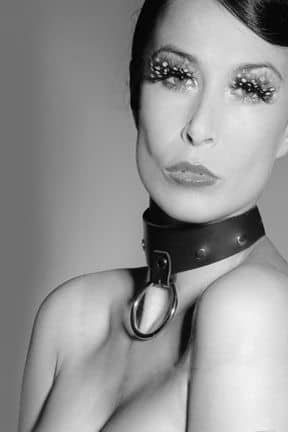 Alle Leahter Collar With Ring