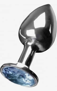 Anal sexlegetøj Jewellery S Silver/Blue 3 cm