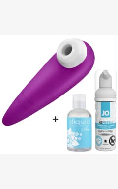 Vibrator Satisfyer 1 sæt med glidecreme og rengøring