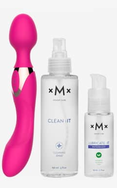 Intimlegetøj sæt, Kits & Bokse Genopladelig Bodywand - med glidecreme & rengøring