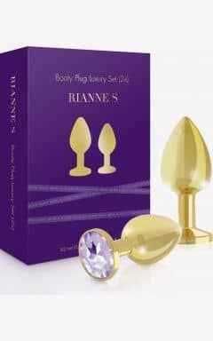 Anal sexlegetøj RS - Soiree - Booty Plug Luxury Set 2x Gold