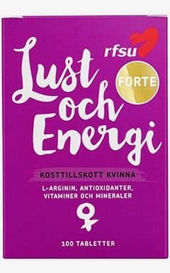 Øget Sexlyst & Forlængende RFSU Lust & Energi Kosttillskott Kvinna