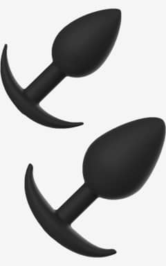 Buttplug Mshop Private Collection Uranus - To små analplugs i blød silikon. Tryg start på anal nydelse