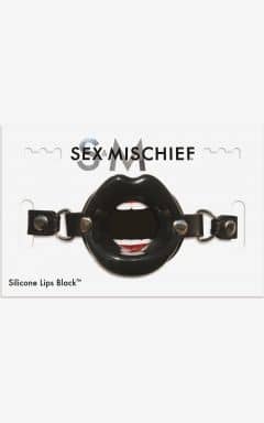 BDSM fest S&M - Silicone Lips Black