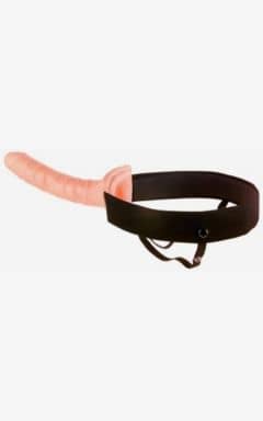 Sexlegetøj Kvinde til Kvinde Fetish Fantasy Hollow Strap-On Flesh 6,5 inch