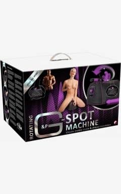 Dobbeltpenetrerende sexlegetøj Rotating G & P-Spot Machine