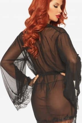 Alle Sheer Robe with Flared Sleeves