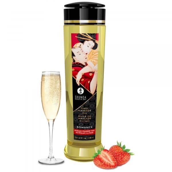 Massage Oil Strawberry Wine - Romance