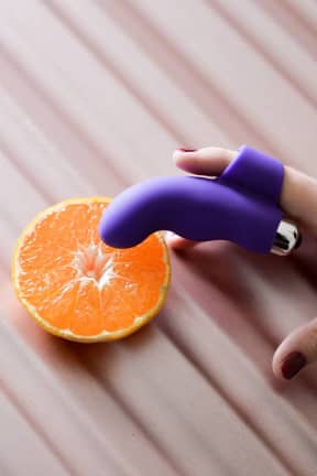 Vibrator Finger Vibrator Silicone Lila