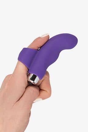 Sexlegetøj Kvinde til Kvinde Finger Vibrator Silicone Lila