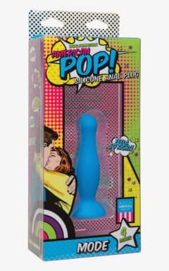 Buttplug og analt sexlegetøj American Pop Mode 4 Inch Blue