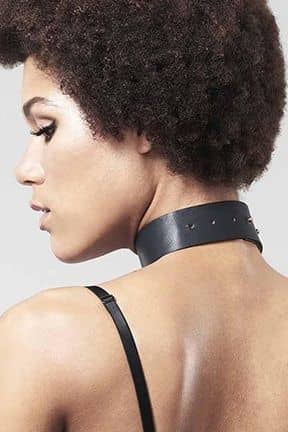 Rollespil Bijoux Indiscrets - Maze Wide Choker Black