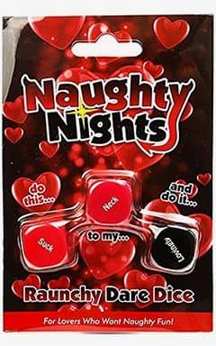 Sexlegetøj til par Naughty Nights - Raunchy Dare Dice 