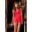 2PC Halter Babydoll Red S