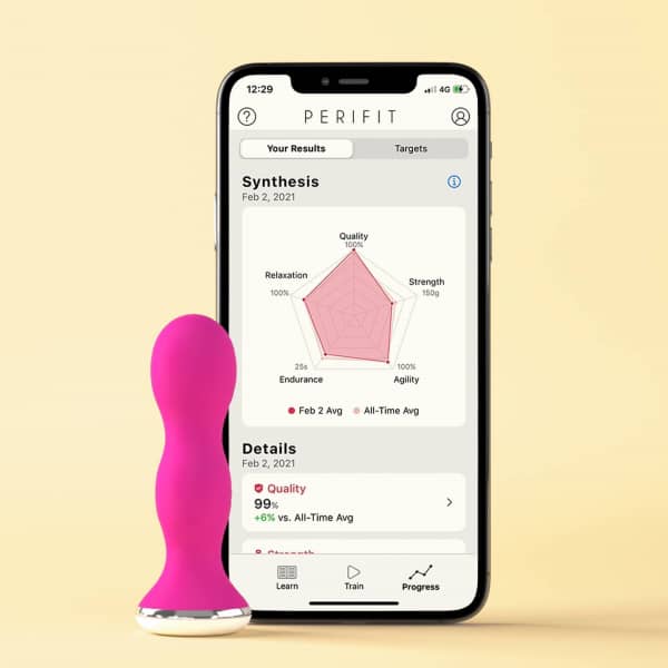 Perifit Kegel Bækkenbundstræner - 2022 model Pink