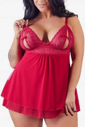 Alle Babydoll Lace Red