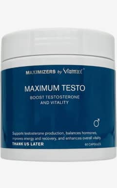 Øget Sexlyst & Forlængende Viamax - Maximum Testo - 60 Capsules