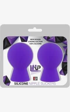 Brystklemmer & Ticklers Lit-Up Nipple Suckers Small Purple