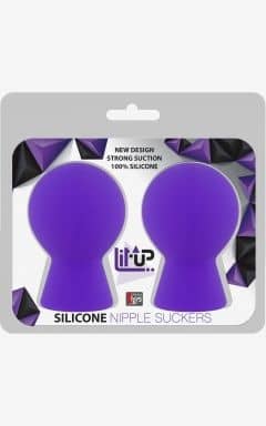 Brystvortepumper Lit-Up Nipple Suckers Small Purple