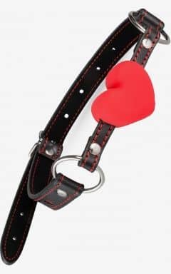 Alle Heart Ball Gag - Black/Red