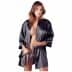 Satin Kimono Black L/XL