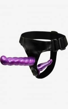 Dobbeltpenetrerende sexlegetøj Double Strap On Purple