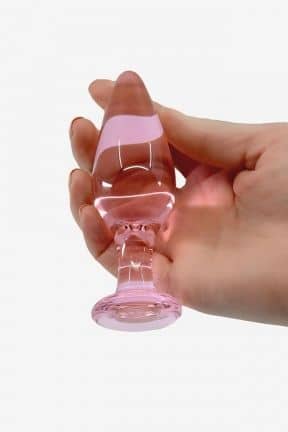 Glas dildo / dildo i glas Glassy Rose Plug