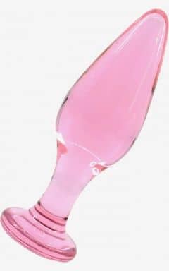 Glas dildo / dildo i glas Glassy Rose Plug