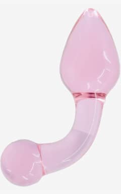 Buttplug Glassy Rose Curved Plug