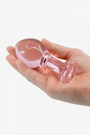 Glas dildo / dildo i glas Glassy Rose Round Plug
