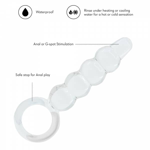 Glassy Clear Bubble Plug