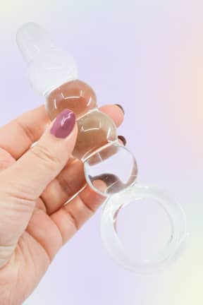 Sexlegetøj til mænd Glassy Clear Bubble Plug