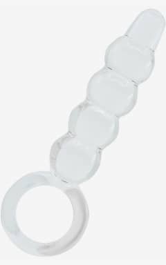 Dildo Glassy Clear Bubble Plug