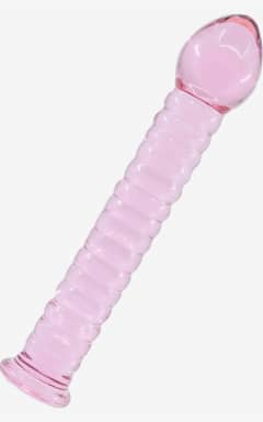 pakkeleg Glassy Rose Ripple Dildo