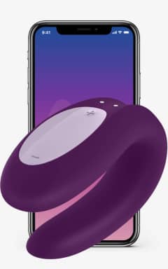 Black Friday Week sexlegetøj til par Satisfyer Double Joy Couples Vibrator Violet