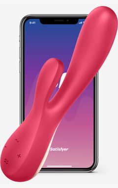 Vibratorer med mobil app Satisfyer Mono Flex Red