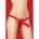 Ouch! Vibrating Silicone Strap-On Red