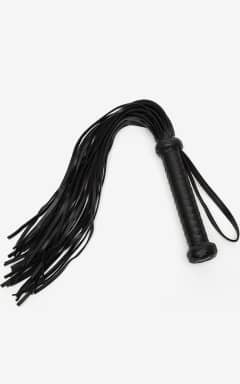 Alle 50 Shades of Grey -Bound to You Flogger - 63,5 cm lang pisk i kunstlæder med stabilt håndtag for fuld kontrol
