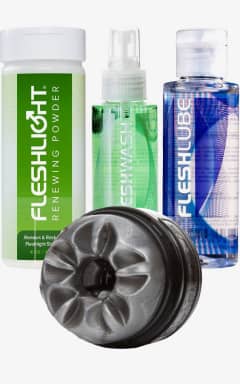 Sexlegetøj sæt Fleshlight quickshot + lube + clean