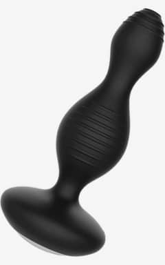 Anal sexlegetøj Electroshock E-Stimulation Vibrating Buttplug - Black