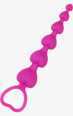 Anal sexlegetøj Heart Booty Beads-Pink