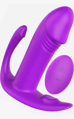 Buttplug og analt sexlegetøj Didi Tripple vibrator with remote