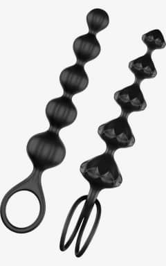 Anal fest Satisfyer - Love Beads Soft Silicone Black