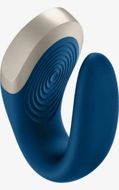 Appstyret sexlegetøj Satisfyer Double Love Electrical Massager Blue