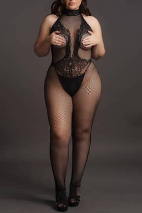 Lingeri Le Désir Fishnet Lace Bodystocking  OSX