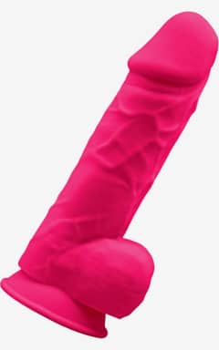 Dildo med vibrator Silexd Model 1 8'5" Vibration Pink